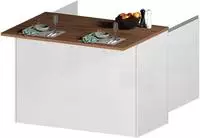 KOCHSTATION K&uuml;cheninsel "KS-Sole" Breite 125 cm, mit 2 T&uuml;ren