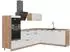 VICCO Fame-Line Eckküche Weiß Landhaus/Goldkraft Eiche, 287x207cm (63518)