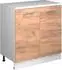 VICCO Rion Erweiterungsschrank 2 Türen, Goldkraft Eiche/weiß, 80x46cm (60876)