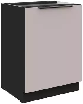 Küchenpreis-Bombe ARONA Küchen-Unterschrank 60cm, kaschmir beige matt + schwarz matt