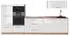 VICCO Fame-Line Küchenzeile weiß hochglanz/Goldkraft Eiche 340cm ohne Arbeitsplatte (64463)
