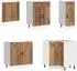 vidaXL Küchenschrank-Set Porto 11-tlg. Altholz-Optik (3314909)