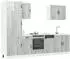 vidaXL Küchenschrank-Set Kalmar 7-tlg. grau Sonoma Holzwerkstoff (3314767)
