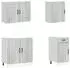 vidaXL Küchenschrank-Set Kalmar 7-tlg. grau Sonoma Holzwerkstoff (3314767)