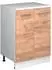 VICCO Rion Erweiterungsschrank 2 Türen, Goldkraft Eiche/weiß, 60x83,8x46cm (60831)