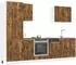 vidaXL Küchenschrank-Set Kalmar 7-tlg. Räuchereiche Holzwerkstoff (3314766)