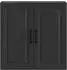 vidaXL Wandschrank schwarz 59x31x60cm Holzwerkstoff (899256)