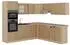 VICCO R-Line Eckküche Artisan-Eiche/Goldkraft Eiche, 247x237cm, ohne Arbeitsplatte (48933)