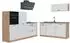 VICCO R-Line Küchenzeile Weiß Landhaus/Goldkraft Eiche 220cm (67855)