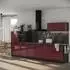 VICCO R-Line Küchenzeile rot hochglanz/anthrazit 340cm ohne Arbeitsplatte (66516)