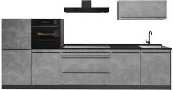 VICCO R-Line K&uuml;chenzeile Beton/Anthrazit 340cm (67285)