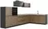 VICCO R-Line Eckküche Artisan-Eiche/Anthrazit 347x143cm ohne Arbeitsplatte (67592)