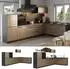 VICCO R-Line Eckküche Artisan-Eiche/Anthrazit 347x143cm ohne Arbeitsplatte (67592)