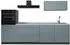 VICCO R-Line Küchenzeile blau-grau/anthrazit 280cm ohne Arbeitsplatte (67248)