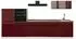 VICCO R-Line Küchenzeile rot hochglanz/weiß 340cm Arbeitsplatte Goldkraft Eiche (66542)