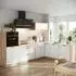 VICCO R-Line Eckküche Weiß Landhaus/Goldkraft Eiche, 287x206,8x60cm
