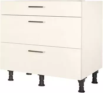 Nobilia Schubkastenunterschrank 90x87x56 cm Magnolie