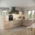 VICCO R-Line Eckküche Sonoma/Goldkraft Eiche 347x143x60cm