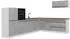 VICCO R-Line Eckküche Beton/Weiß, 327x143x60cm