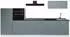 VICCO R-Line Küchenzeile blau-grau/weiß 340cm, Arbeitsplatte anthrazit (67317)