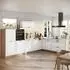 VICCO R-Line Eckküche weiß Landhaus/Goldkraft Eiche 327x143x60cm (40316)