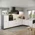 VICCO Eckküche R-Line Weiß Landhaus/Anthrazit 347cm, Arbeitsplatte Eiche (R-Line)