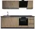 VICCO R-Line Küchenzeile Artisan-Eiche/Anthrazit 220cm (67061)