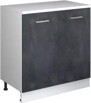 VICCO Rion Erweiterungsschrank 80x83,8x46cm, 2 Türen, schwarz Beton/weiß (60878)