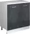 VICCO Rion Erweiterungsschrank 80x83,8x46cm, 2 Türen, schwarz Beton/weiß (60878)