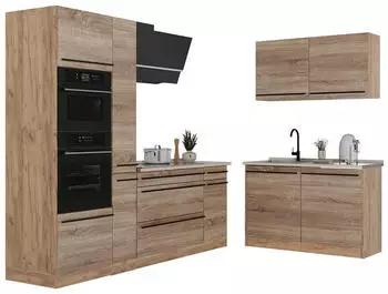 VICCO Eckk&uuml;che R-Line Sonoma/Goldkraft Eiche 230x120cm (R-Line)
