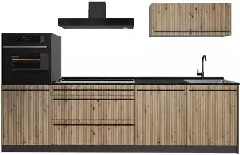 VICCO R-Line K&uuml;chenzeile Artisan-Eiche/Anthrazit 280cm (67237)