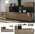 VICCO R-Line Küchenzeile Artisan-Eiche/Anthrazit 340cm ohne Arbeitsplatte (67284)