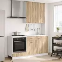 vidaXL K&uuml;cheneinheit LYON 5 stk. Sonoma-Eiche Holzwerkstoff