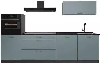 VICCO R-Line K&uuml;chenzeile 280cm blau-grau/anthrazit (67245)