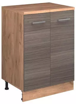 VICCO Rion Erweiterungsschrank 2 Türen, edelgrau/Goldkraft Eiche, 60x83,8x46cm (60815)