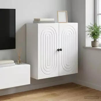 vidaXL Wandschrank wei&szlig; 59x31x60cm Holzwerkstoff (898065)