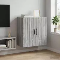 vidaXL Wandschrank 59 x 31 x 60 cm Holzwerkstoff Sonoma-Grau