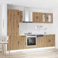vidaXL 8-tlg. K&uuml;chenschrank-Set Kalmar Artisan-Eiche Holzwerkstoff