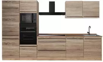 VICCO K&uuml;chenzeile R-Line Sonoma/Goldkraft Eiche 340cm (R-Line)