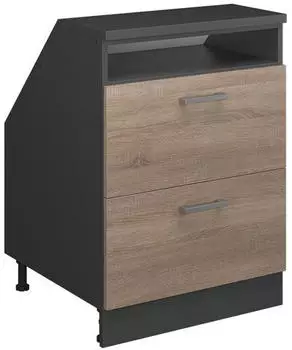 VICCO Rion Dachschr&auml;genschrank Sonoma/Anthrazit 2 Schubladen 60x81,6cm (60306)