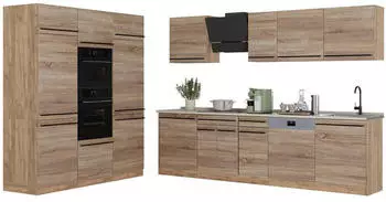 VICCO R-Line K&uuml;chenzeile Sonoma/Goldkraft Eiche 180cm (R-Line)