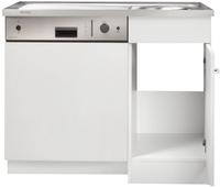 KOCHSTATION Sp&uuml;lenschrank "KS-Elster" Sp&uuml;lzentrum f&uuml;r Geschirrsp&uuml;ler, ohne...