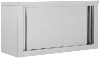 vidaXL Kitchen Cabinet With Sliding Doors 90x40cm Inox