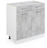 VICCO R-Line Unterschrank 80cm 2 Schubladen Korpus Weiß (matt)