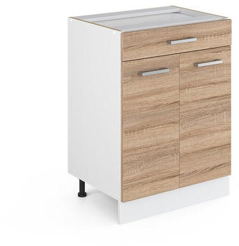 VICCO R-Line Unterschrank 60cm 1 Schublade ohne Arbeitsplatte Sonoma