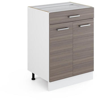 VICCO R-Line Unterschrank 60cm 1 Schublade ohne Arbeitsplatte Edelgrau