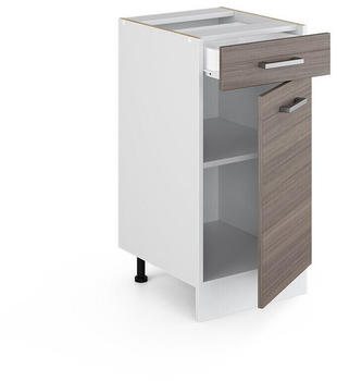VICCO R-Line Unterschrank 40cm 1 Schublade ohne Arbeitsplatte Edelgrau