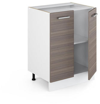 VICCO R-Line Unterschrank 60cm 2-trg. ohne Arbeitsplatte Edelgrau