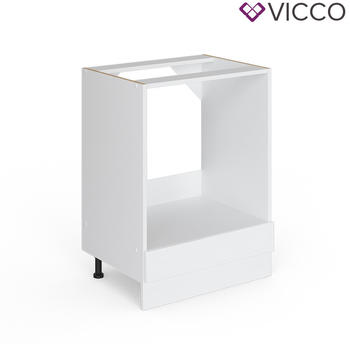 VICCO Herdumbauschrank R-Line 60 m wei&szlig;