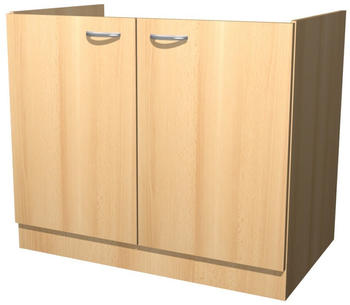 Flex-Well Namu Spülenunterschrank ohne Arbeitsplatte 100 cm Buche